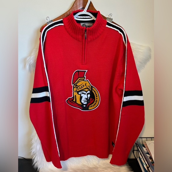 Official NHL Ottawa Senators Long Sleeve Knit Sweater Size Xl - Picture 1 of 3